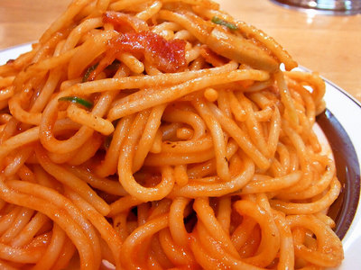 スパゲッチのナポリタンは素朴な味わいでした。